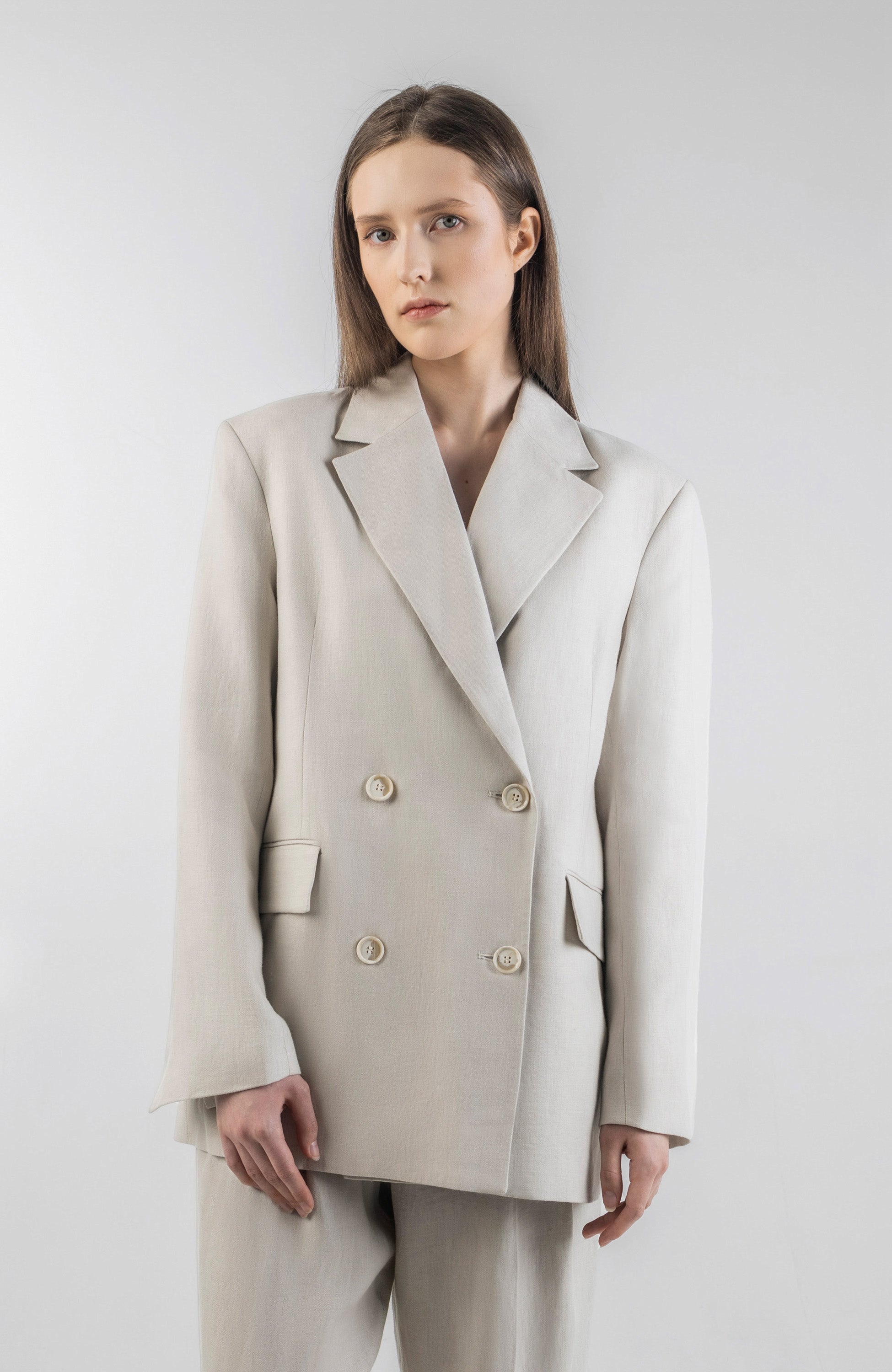 Lisa Yang Fabrizia double-breasted coat - Neutrals