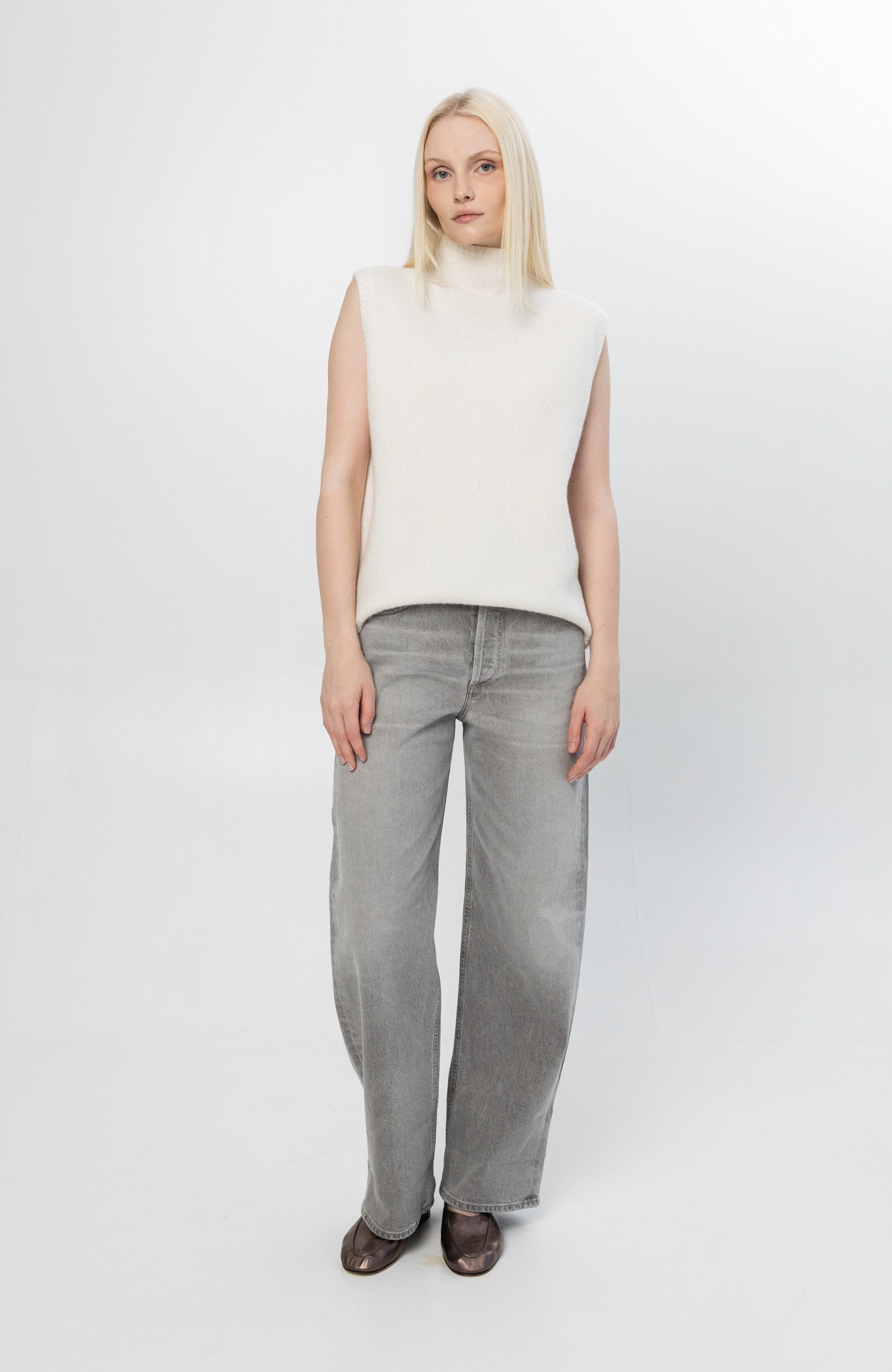 Citizens of humanity Grey Relaxed baggy jeans ayla image 2