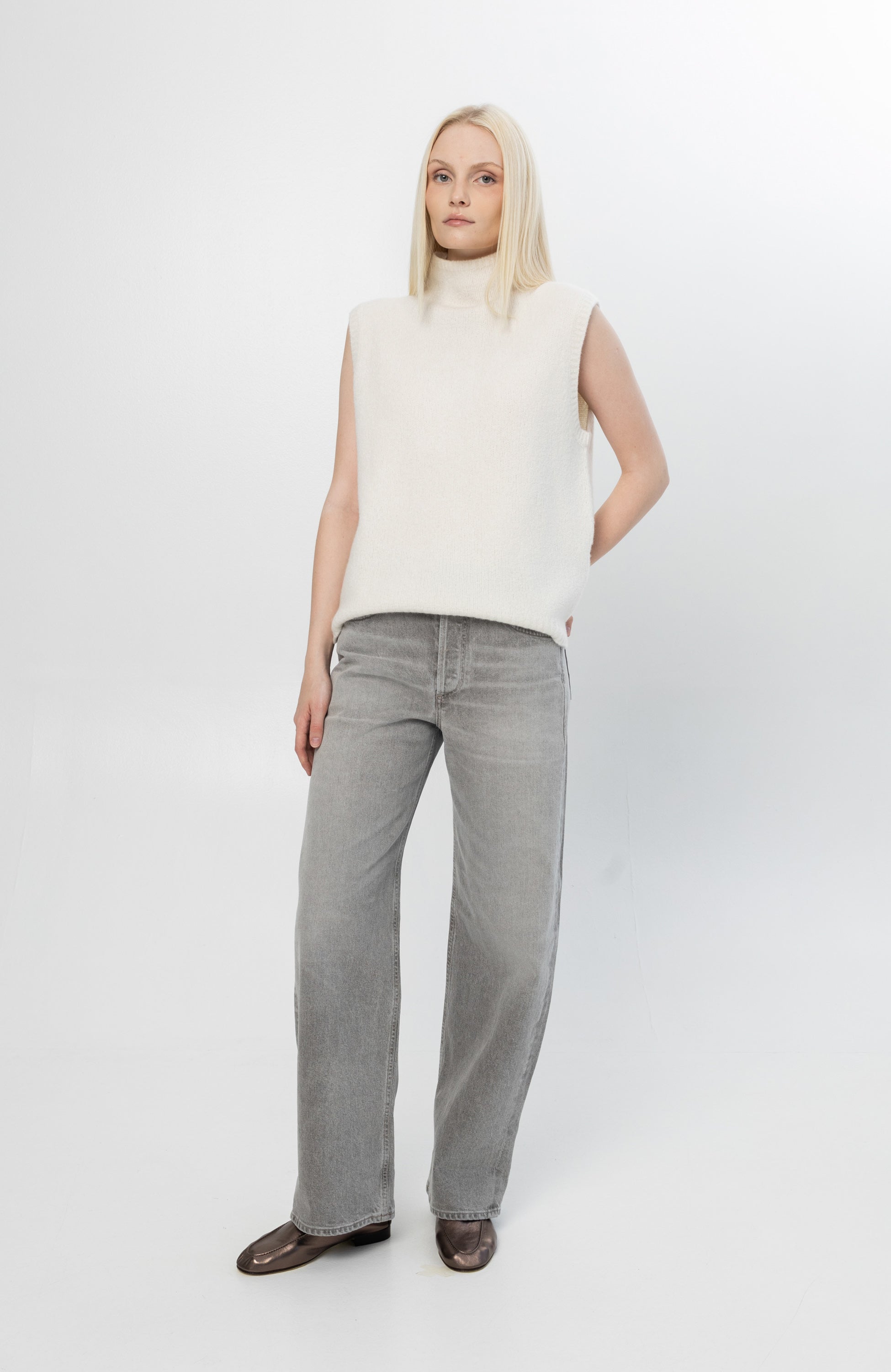 Citizens of humanity Grey Relaxed baggy jeans ayla