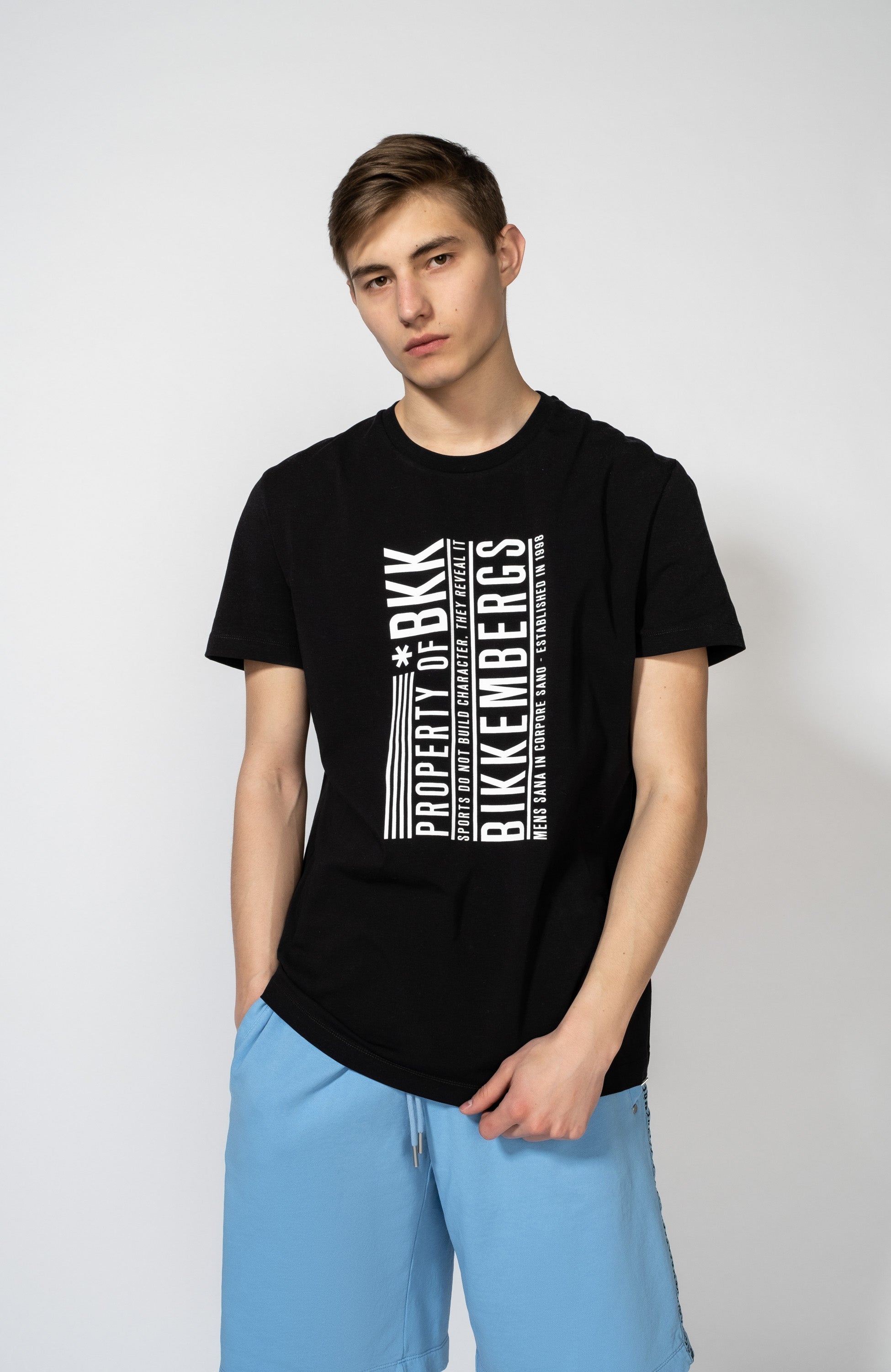 Text-printed Cotton T-shirt DIRK BIKKEMBERGS